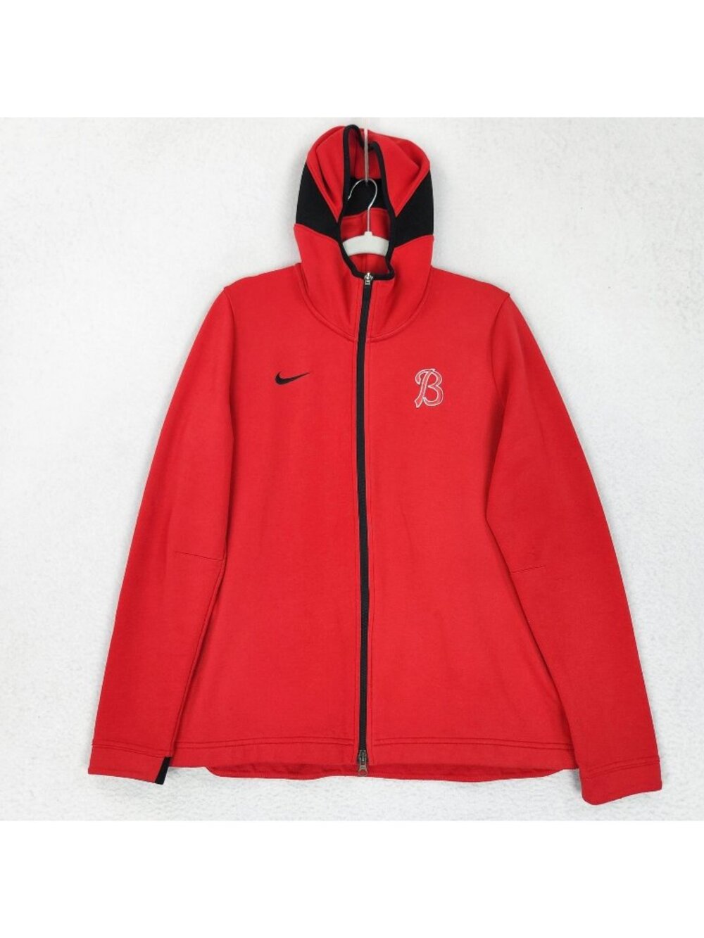 Boston Red Sox Jacket Mens XL Red Nike Dri Fit Full Zip Hoodie Baseball MLB